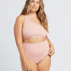 L*Space SWIM Ribbed Celeste Bikini Top