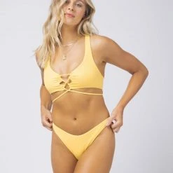 L*Space Ribbed Dax Bikini Top SWIM