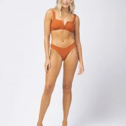 L*Space SWIM Ribbed Lee Lee Bikini Top