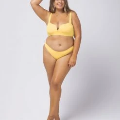 L*Space Ribbed Sandy Bikini Bottom