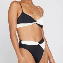 L*Space SWIM Color Block Ringo Bikini Top