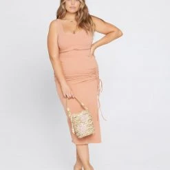 L*Space CLOTHING Sandpiper Ribbed Midi Dress