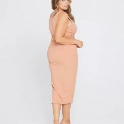 L*Space CLOTHING Sandpiper Ribbed Midi Dress