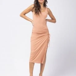 L*Space CLOTHING Sandpiper Ribbed Midi Dress
