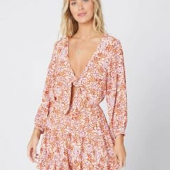 L*Space Printed Stay Golden Dress CLOTHING