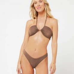 L*Space SWIM Shimmer Cabana Bikini Bottom