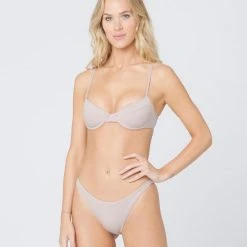 L*Space SWIM Shimmer Missy Bikini Top