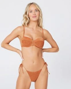 L*Space Shimmer Marley Bikini Top SWIM