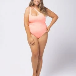 L*Space Two Tone Rib Phoebe One Piece Swimsuit