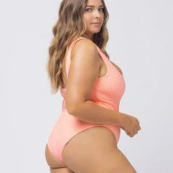 L*Space Two Tone Rib Phoebe One Piece Swimsuit